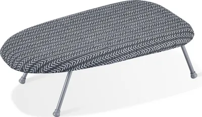 Produktbild von "Bügelbrett Deluxe - Tragbarer Dampfbügeltisch - Bügeltisch Ärmelbügelbrett 3-Schichten-Klappbar 595x365x187mm - Baumwollbezug - Dampfbügelstation Bügeleisen"