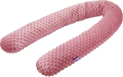 Produktbild von Old Rose Minky Schlange Bettumrandung 180cm