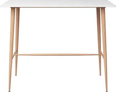 Image de vidaXL Table de bar blanc 120x60x105 cm