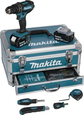 Produktbild von Makita Wkrętarka Ud.18V Dhp482Rfx9 62/36Nm 2X3,0Ah +Acc