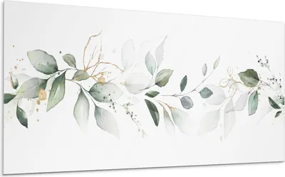 Produktbild von Blätter Und Zarte Akzente – Selbstklebende Fliesen – Wandverkleidung – Wandpaneel – PVC Fliesen – Vinylflisen – PCV Flisen – Selbstklebend – Wanddeko – 120 x 60 cm