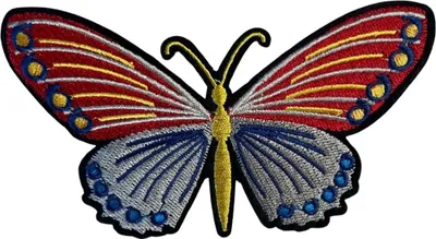 Produktbild von Großer Schmetterling-Emblem-Aufnäher zum Aufbügeln