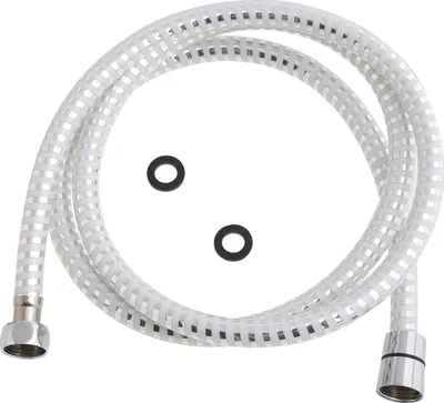 Immagine prodotto di Tubo doccia in PVC bianco/argento 2,00 metri
