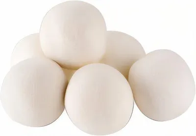 Produktbild von Famanu Wolleballen Set 6 Stück - Antistatisch, Hypoallergen, Wiederverwendbar