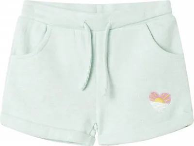 Produktbild von Kindershorts mit Kordelzug Helles Minzgrün 140