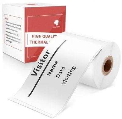 Produktbild von Weiße selbstklebende Etiketten für den Phomemo M110, M200, M220, M221 Drucker, Format 50x70