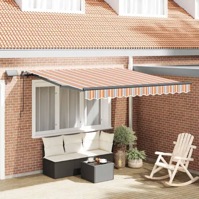 Zdjęcie produktu dla Maison Exclusive – markiza rozsuwaną, wielokolorowa, 300 x 250 cm, tkanina i aluminium