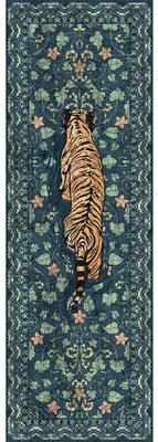 Productafbeelding van Vintage vloerkleed voor de hal, 80 x 300 cm, wasbaar en antislip
