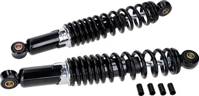Obrázek produktu pro Sada: vzpery, zadní, nastavitelné, cerné/chromové, délka: cca. 310M - pro Simson KR51 Schwalbe, SR4 Bird Series