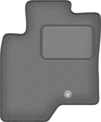 Produktbild von Fahrerfußmatte Velours graphit passend für Chevrolet Captiva (2006-2017, 7 Personen) – mit Befestigungen – passgenau