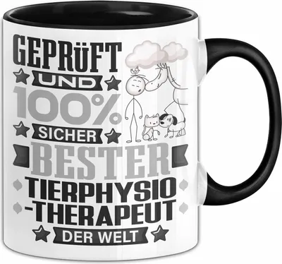 Produktbild von Tierphysiotherapeut Geschenk Lustiger Spruch für Tierphysiotherapeut Geschenkidee Bester Tierphysiotherapeut Der Welt (Schwarz)