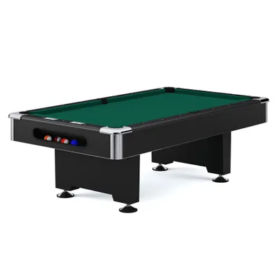 Produktbild von Automaten Hoffmann Billardtisch "Club Pro III", Anti-Fleck, Grün, 8 ft (Spielfeld 224x112 cm)