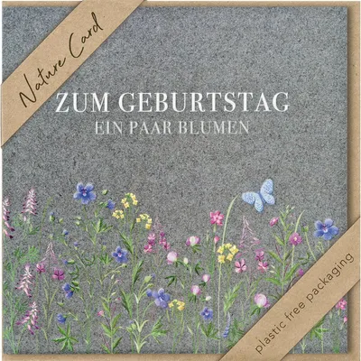Produktbild von bsb 6940242 Geburtstagskarte - Natur Card, inkl. Umschlag