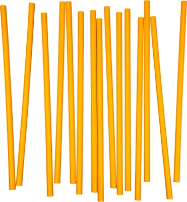Produktbild von Papier Trinkhalme, orange, 250 x 8 mm, 4 lagig, 3250 Stück (1 Karton)