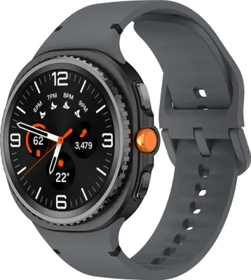 Produktbild von Strap-it Silikonband mit Schnallenverschluss - passend für Samsung Galaxy Watch 8 - 40mm / Galaxy Watch 8 - 44mm / Galaxy Watch 8 Classic (dunkelgrau)