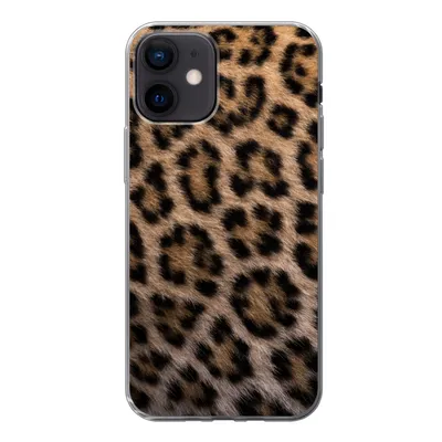 Produktbild von MuchoWow® Handyhülle Schutzhülle Hülle für iPhone 12 Panther Druck Silikon Softcase Handy Hülle - Schutzhülle