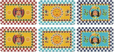 Immagine prodotto di Excelsa set di 6 tovagliette Sicilian Rhapsody in plastica 43x0,1x28,5 cm Colorato