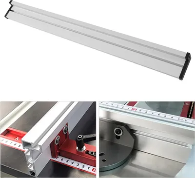 Image de Guide à onglet, alliage d'aluminium, 80 cm / 31,5 pouces, jusqu'à 13 mm / 5,51 pouces, 1,52 kg / 3,35 lb, 1,4 kg / 3,07 lb