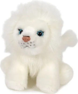 Produktbild von Plüschtier Löwe  weiß,  13 cm, Stofftiere Kuscheltiere Wildtiere Tiere Löwen