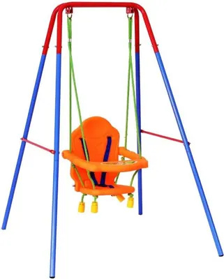 Produktbild von Kinderschaukel 3in1 Gartenschaukel Schaukelgestell Schaukelgerüst 107x96x131cm Kunststoff