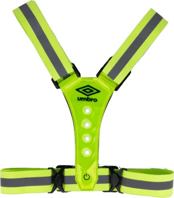 Produktbild von Umbro Warnweste mit Reflektoren und Lauflicht - Laufweste mit 8LEDs - Verstellbar