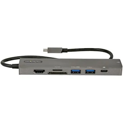 Obrázek produktu pro StarTech.com DKT30CHSDPD1, Kabel, USB 3.2 Gen 1 (3.1 Gen 1) Type-C, 100 W, 2.0b, 10,100,1000 Mbit/s, Černá, Šedá