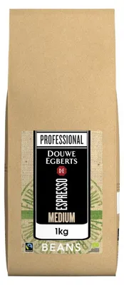 Produktbild von Douwe Egberts - Kaffee Espressobohnen mittlere Röstung und Fairtrade 1kg