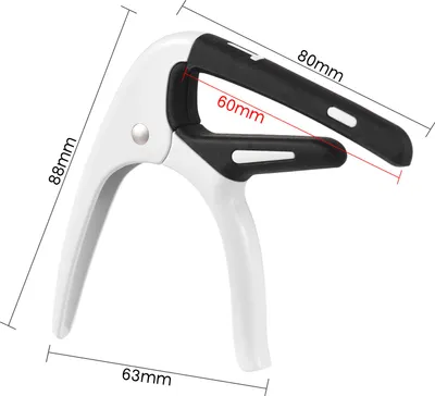 Productafbeelding van Draagbare gitaarversterkerclip van zinklegering, professionele signaalwisselaar met plectrum voor akoestische gitaren, elektrische gitaren, ukelele en mandolines
