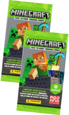 Produktbild von Minecraft 2 Karten Time To Mine - Minecraft Trading Cards (2022) - 2 Booster