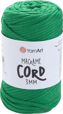 Zdjęcie produktu dla Yarn Art Macrame Cord 3 mm 85 m 759 Dark Green Sznurek