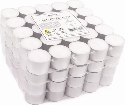 Produktbild von pajoma® 100 Teelichter 8 Std. Alu-Schale