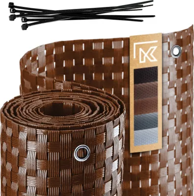 Produktbild von KADAX Balkonabdeckung Technorattan Balkonmatte 1x4m