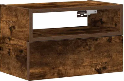 Immagine prodotto di Comodino a Muro Rovere Fumo 45x26x28,5 cm
