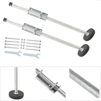 Produktbild von Leiterfuß Nivellierer - Verstellbarer Leiterstabilisator - Paar - Rutschfestes Gravurprofil - Stahl - Für Teleskop- und Kombileitern