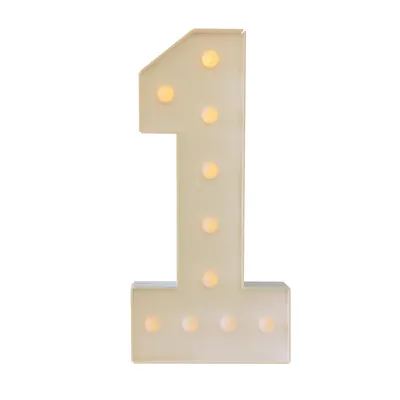 Image de 100cm numéro lumineux-1 anniversaire décoration de fête 2000-3000K