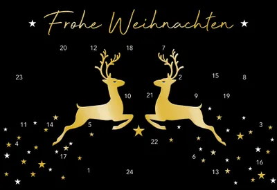 Produktbild von Advent - Glückwunschkarte im Format 11,5 x 17 cm mit Briefumschlag