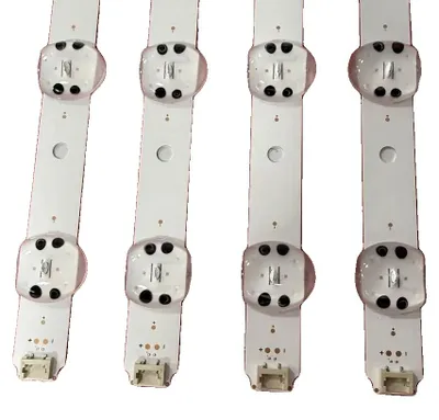 Image de Bande de rétroéclairage LED, aluminium, longueur 713 mm, compatible avec différents modèles de téléviseurs, lampes LED, intensité variable