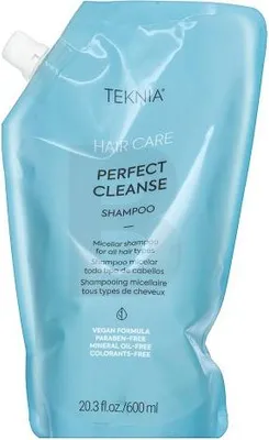 Zdjęcie produktu dla Lakmé Teknia Perfect Cleanse Shampoo szampon oczyszczający do wszystkich rodzajów włosów Refill 600 ml