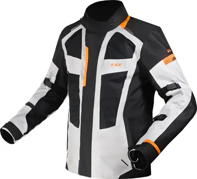 Produktbild von LS2 Scout Jacke Schwarz / Grau / Orange Herren Gr.xxl