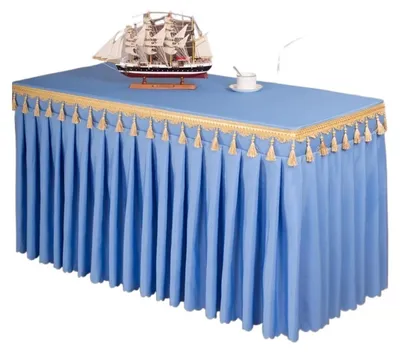 Productafbeelding van Tafelskirt voor Bruiloften en Feestjes - Lichtblauw