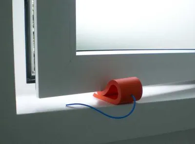 Produktbild von Türstopper Fensterstopper Türkeil House Mouse® ARTIKEL-Design rotorange