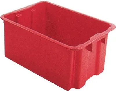 Produktbild von LA KA PE Drehstapelbehälter 60l Polypropylen rot Länge 650 x Breite 450 x Höhe 280mm stapelbar - LB65/45