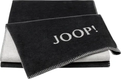 Produktbild von JOOP!MELANGE-DF Kuscheldecke Wohndecke 150 x 200 Zierstich Anthraz.-Silber
