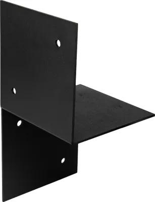Image de Support mural pour pergola Revêtement noir pour poutres 15 x 15 cm Gauche - Par pièce
