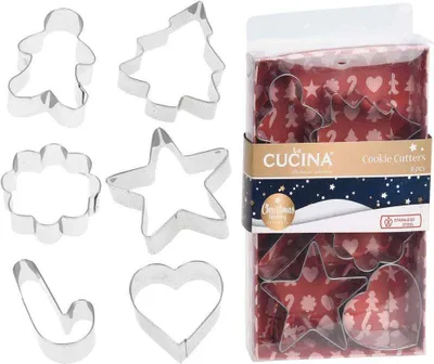 Zdjęcie produktu dla Forma foremki wykrawacze do ciastek świąteczne 6x