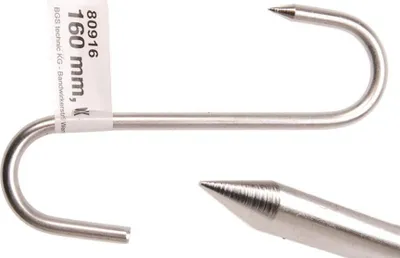 Produktbild von KRAFTMANN 80916 Fleischerhaken, 160 mm, INOX