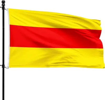 Imagen del producto de Bandeira do município de Wingene, 90 x 150 cm, poliéster, para asta de bandera