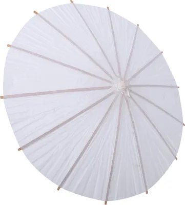 Obrázok produktu pre Biely papierový dáždnik Svadobná priazeň Strana dekorácie Nevesta Fotografia príslušenstvo polomer 30 cm