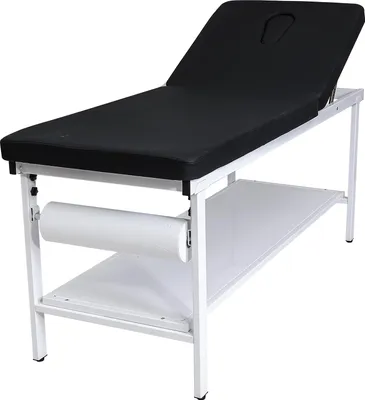 Immagine prodotto di Lettino da visita SucceBuy, portata 227 kg, lettino reclinabile 1855x705x815 mm, lettino con schienale reclinabile (0°–40°) e portarotolo, adatto per ospedali, cliniche e centri di riabilitazione