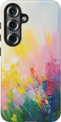 Produktbild von Abstrakte, farbenfrohe Pinselstriche – Hülle Kompatibel mit Galaxy S25